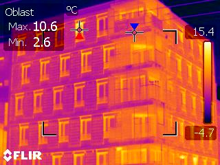 Termografické měření (termovize) budov