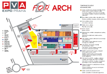 For Arch 2014 plán výstaviště malý