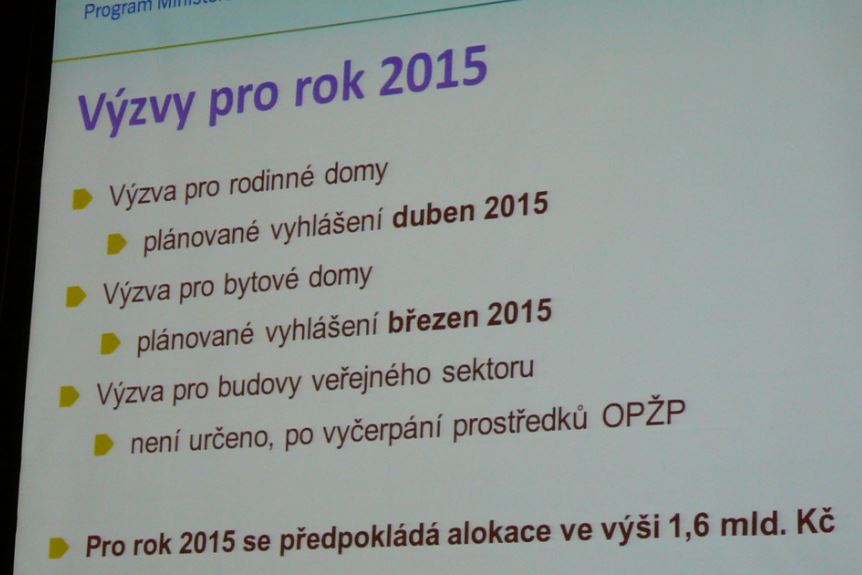 Nová zelená úsporám - výzvy pro rok 2015