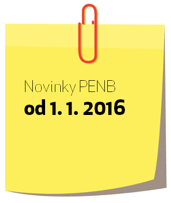Novinky PENB od 1. ledna 2016