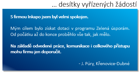 desítky vyřízených dotací nová zelená úsporám