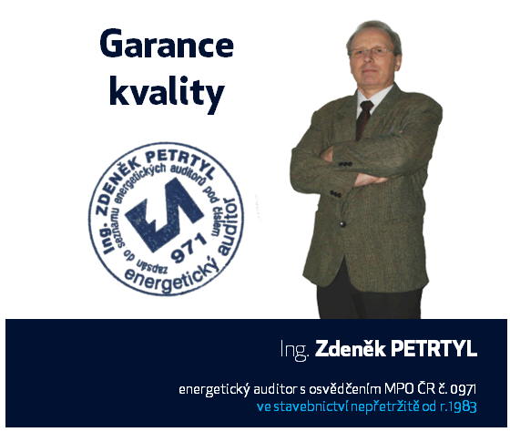 Energetický auditor a specialista Ing. Zdeněk Petrtyl