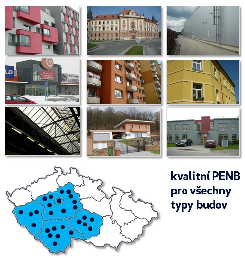 Připravujeme kvalitní PENB pro všechny typy budov - bytové domy, panelové domy, rodinné domy, administrativní či komerční budovy, veřejné stavby apod.