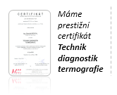 Technik diagnostik termografie prestižní certifikát